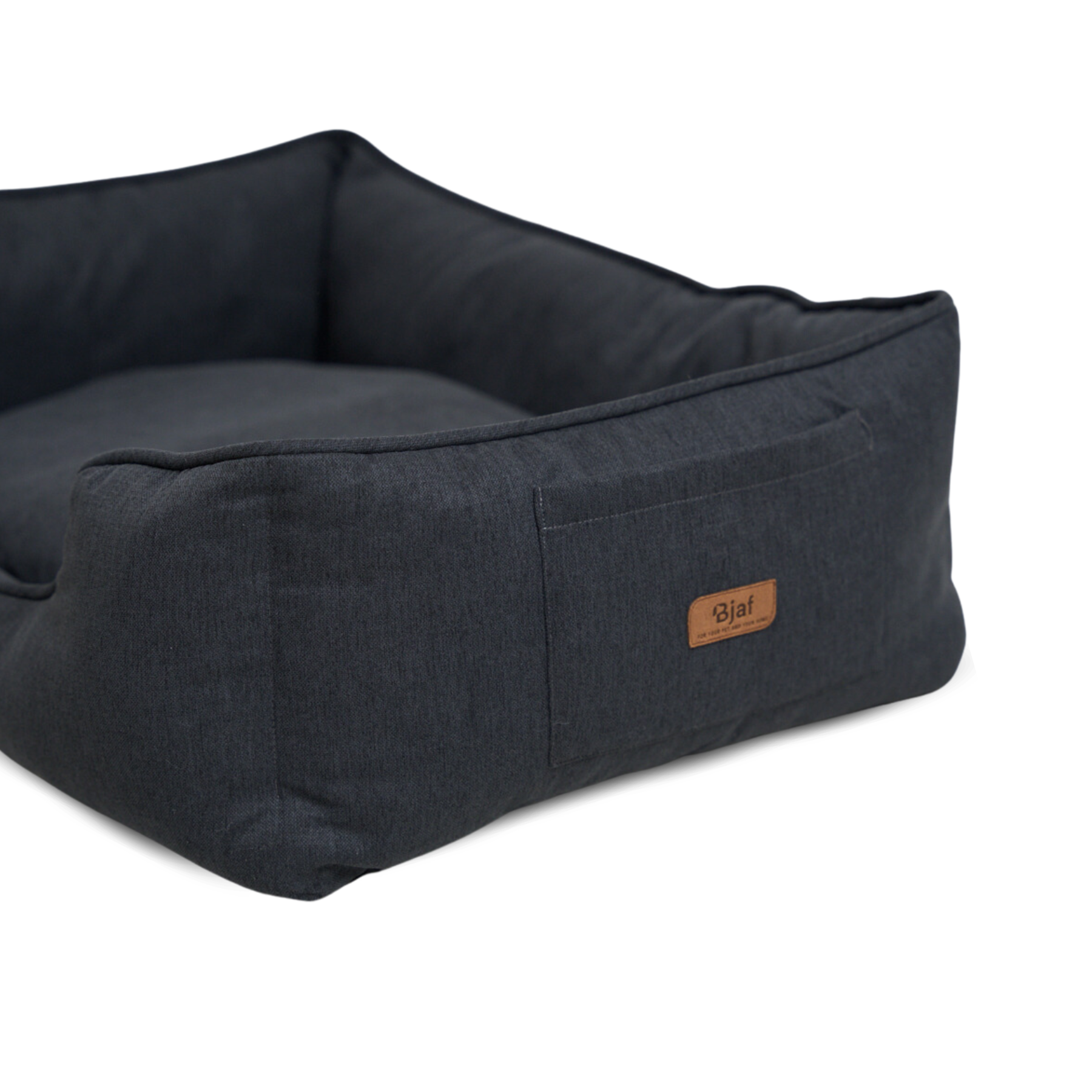 Bjaf - Alba antibakteriel hundeseng mørkegrå