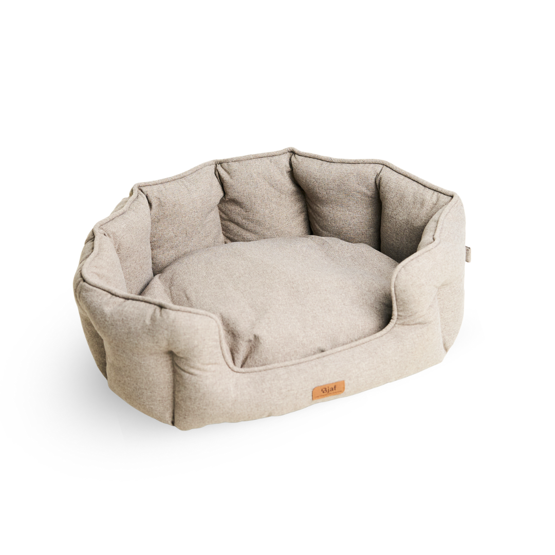 Bjaf - Molly Oval Hundeseng, sand