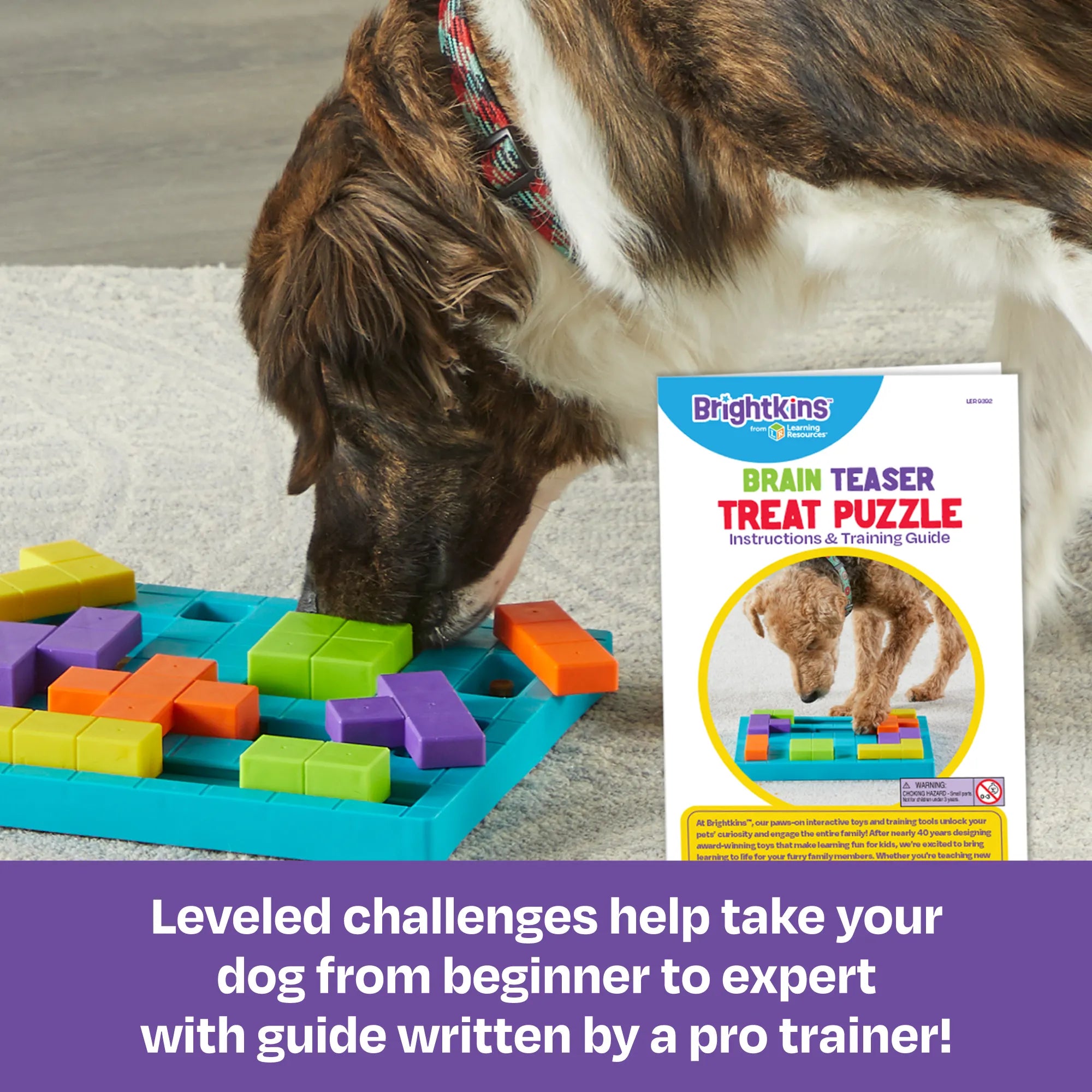 Brain Teaser Treat Puzzle - Juguete Rompecabezas para Perros que Estimula la Mente de Brightkins