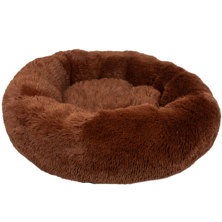 Beroligende donut hundeseng